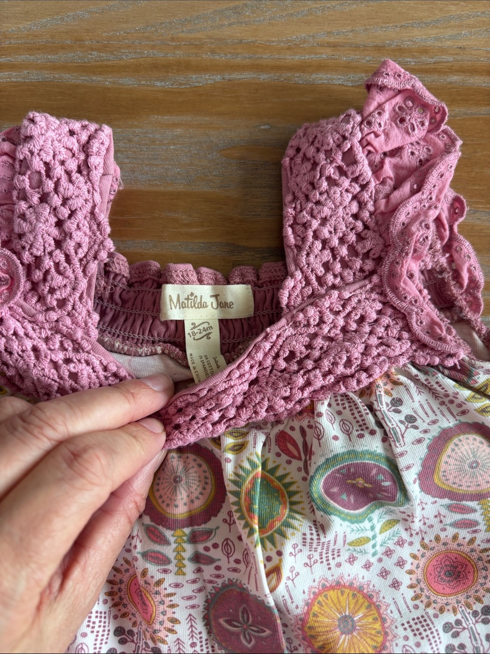 Matilda Jane Purple & Pink Patterned Ruffle Dress Duo - Picture 7 of 8